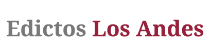 Publicar en Edictos Los Andes